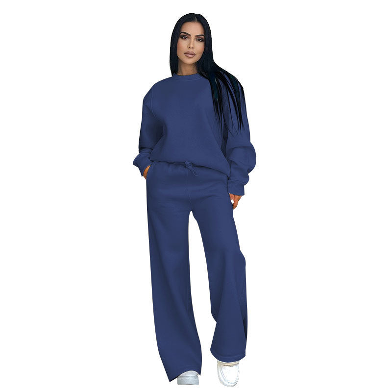 Women's Casual Sweatshirt and Pants Set - Lencensa 