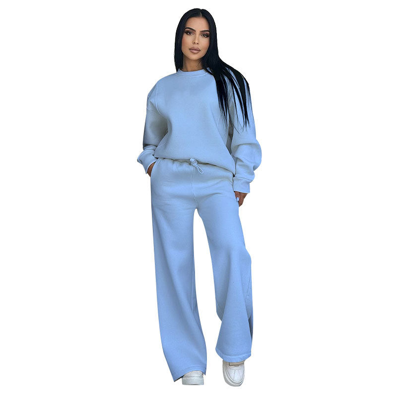Women's Casual Sweatshirt and Pants Set - Lencensa 