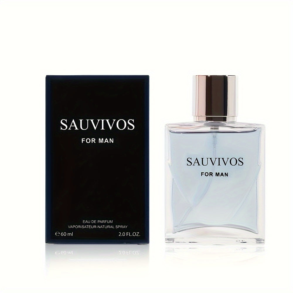 60ml Seductive Eau De Parfum for Men - Refreshing Long-Lasting Lemon, Prickly Ash, Cedar Wood Fragrance with Invigorating Top Notes, Perfect for Dating, Daily Life, and a Memorable Christmas Gift - Lencensa 