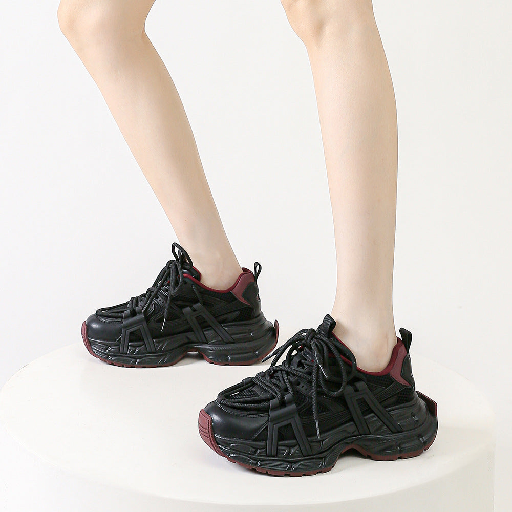 Women's Thick Sole Casual Sneakers - Lencensa 