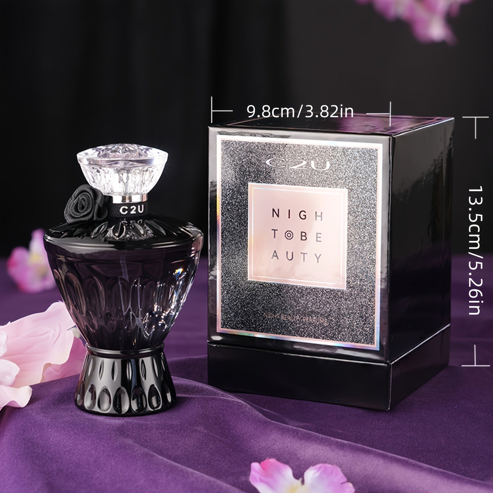 Black Beauty Eau De Parfum Spray Natural Fragrance Parfum with Gift Box Package Long-lasting and Charming Personal Perfume for Women and Men Valentine's Day Gift - Lencensa 
