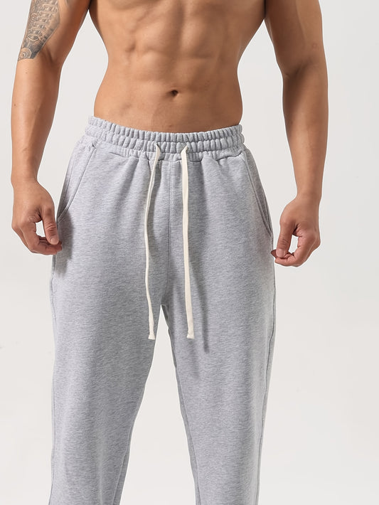 Lencensa - Pantalon Sport Homme Bleu Marine Coupe Droite
