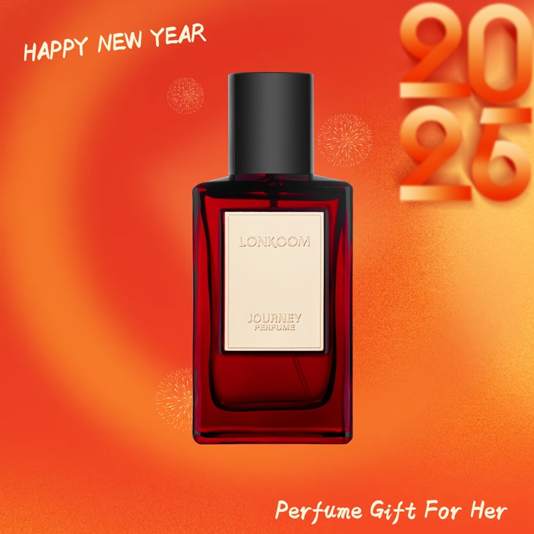 3.4oz Long-Lasting Eau De Parfum Spray Perfume for Women - Oriental Floral Notes, Perfect for Business, Office, Daily, Travel, and Gift-Giving (LONKOOM JOURNEY) - Lencensa 