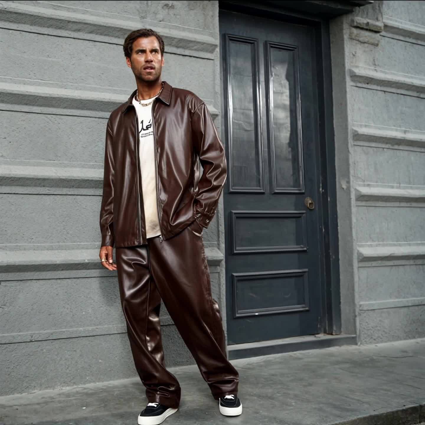 Lencensa - Veste Vintage Homme Décontractée