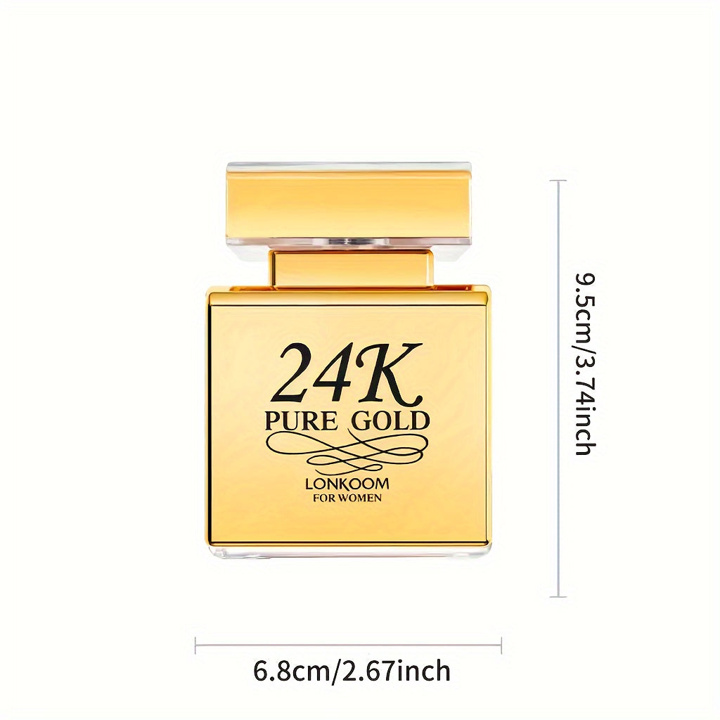 LONKOOM 24K Or Pur 100ml - Eau de Parfum Femme Luxe