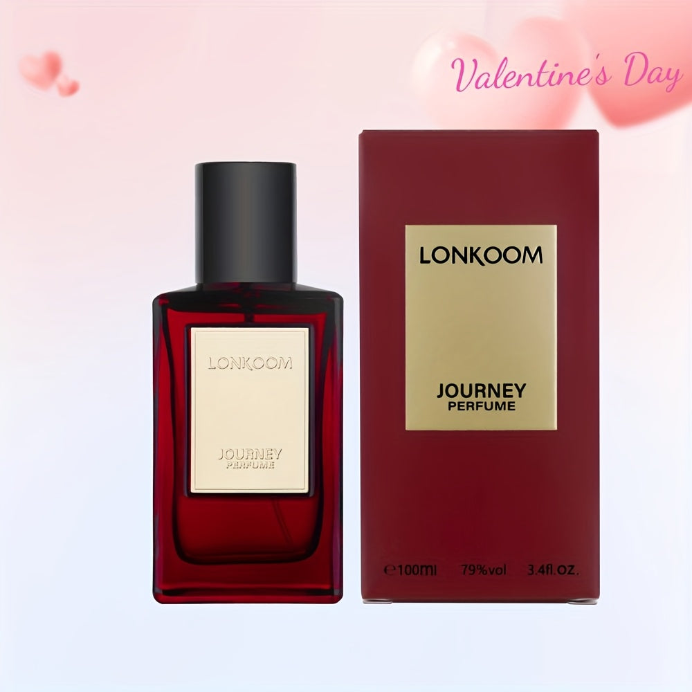 3.4oz Long-Lasting Eau De Parfum Spray Perfume for Women - Oriental Floral Notes, Perfect for Business, Office, Daily, Travel, and Gift-Giving (LONKOOM JOURNEY) - Lencensa 