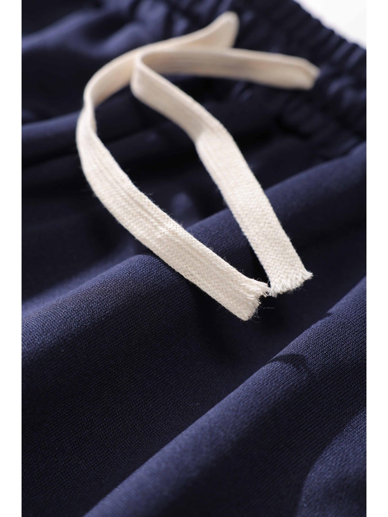 Lencensa - Jogging Homme Coupe Large Tricot Beige