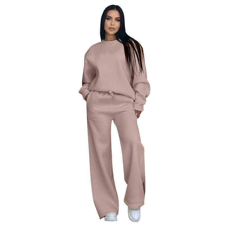 Women's Casual Sweatshirt and Pants Set - Lencensa 