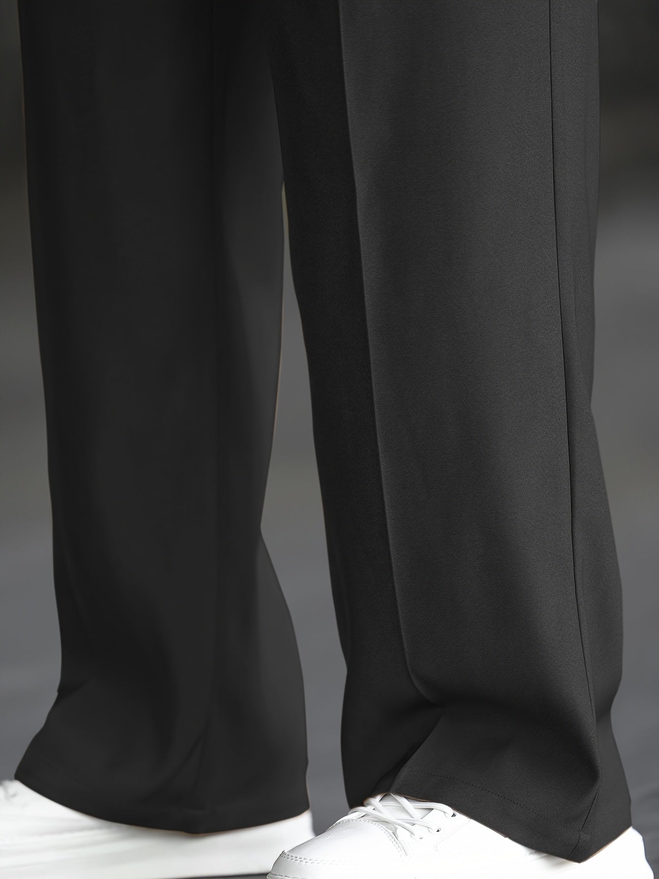 Lencensa - Pantalon Homme Large Beige Coupe Décontractée