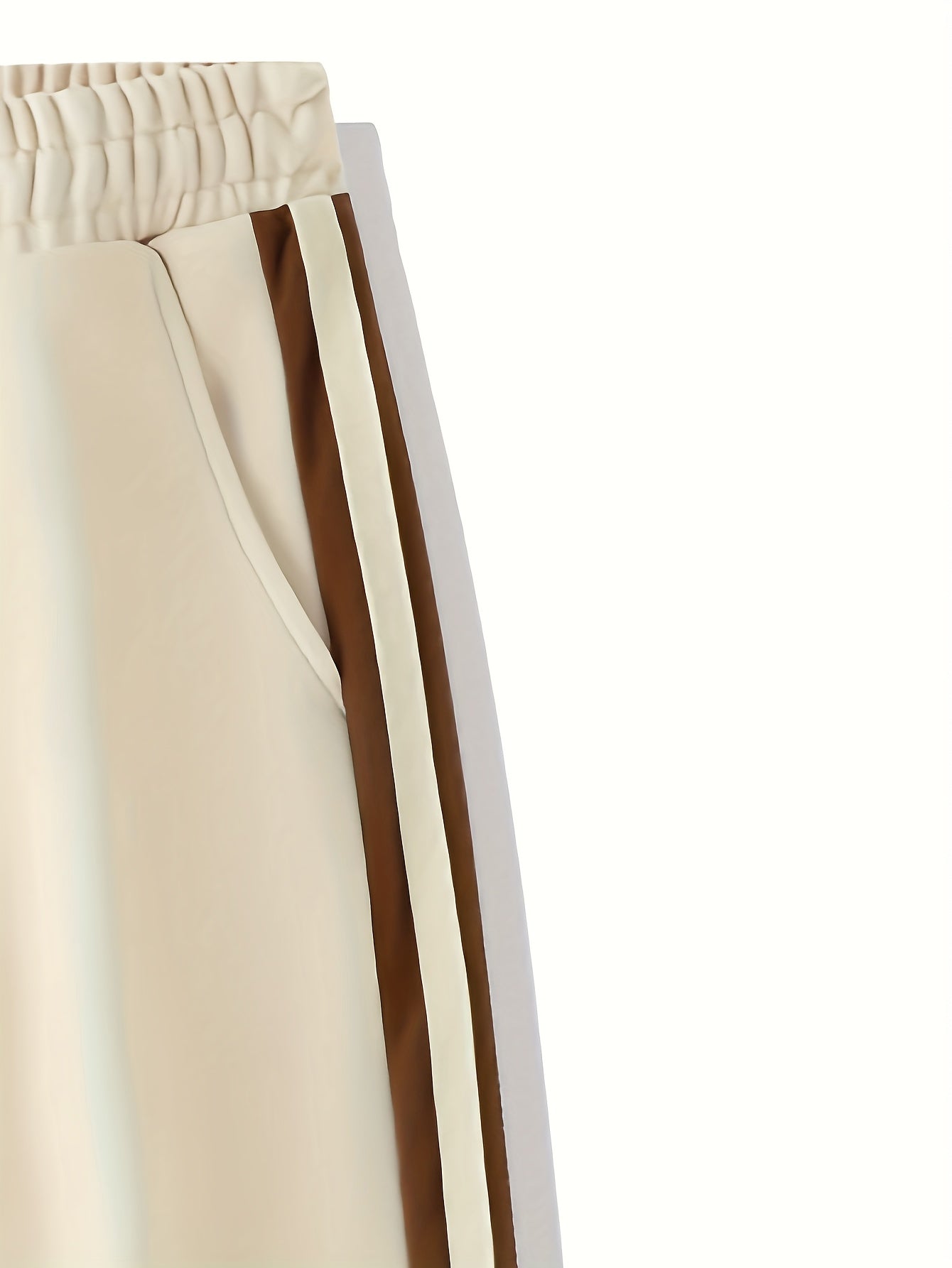 Pantalon Large Rayé Lencensa - Unisexe Sport Casual Toutes Saisons