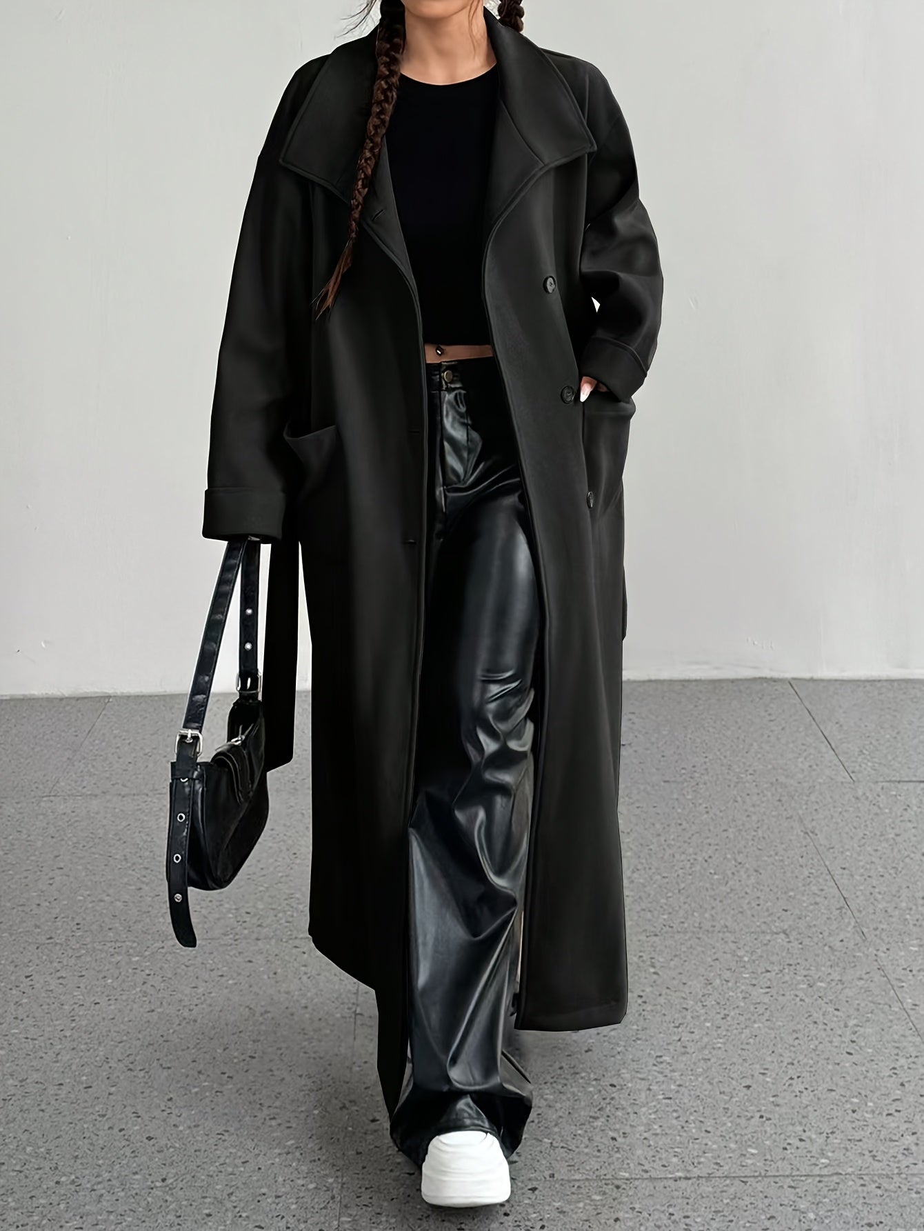 Women's Solid Color Casual Long Sleeve Regular Coat - Lencensa 