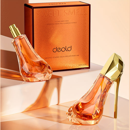 30ML Orange Natural Fragrance High Heel Styling Eau De Parfum Spray - Long-Lasting, Charming, and Alluring Scent for Women and Girls - Perfect Personal Perfume for Everyday Wear