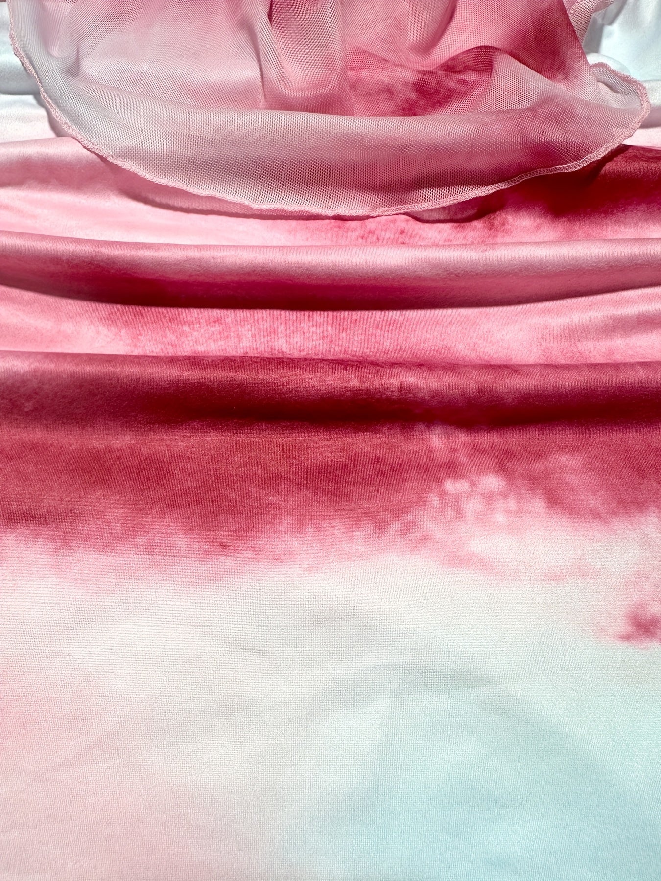 Lencensa - Robe Mini Tie-Dye Halter Sans Manches