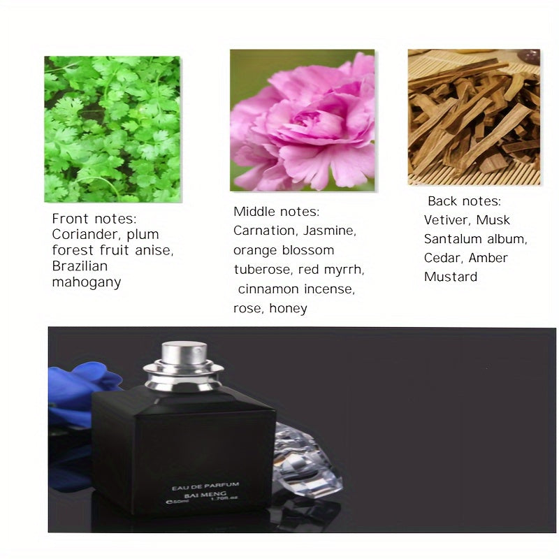 Eau De Parfum For Men, Refreshing And Long Lasting Fragrance With Oriental Floral Notes, Perfume For Dating And Daily Life, A Perfect Gift For Him Father's Day Gift