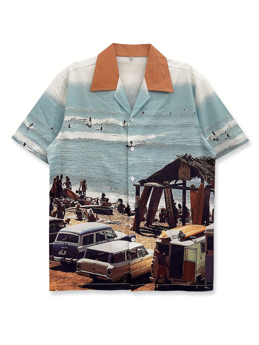 Lencensa - Chemise Homme Tropicale Style Hawaïen