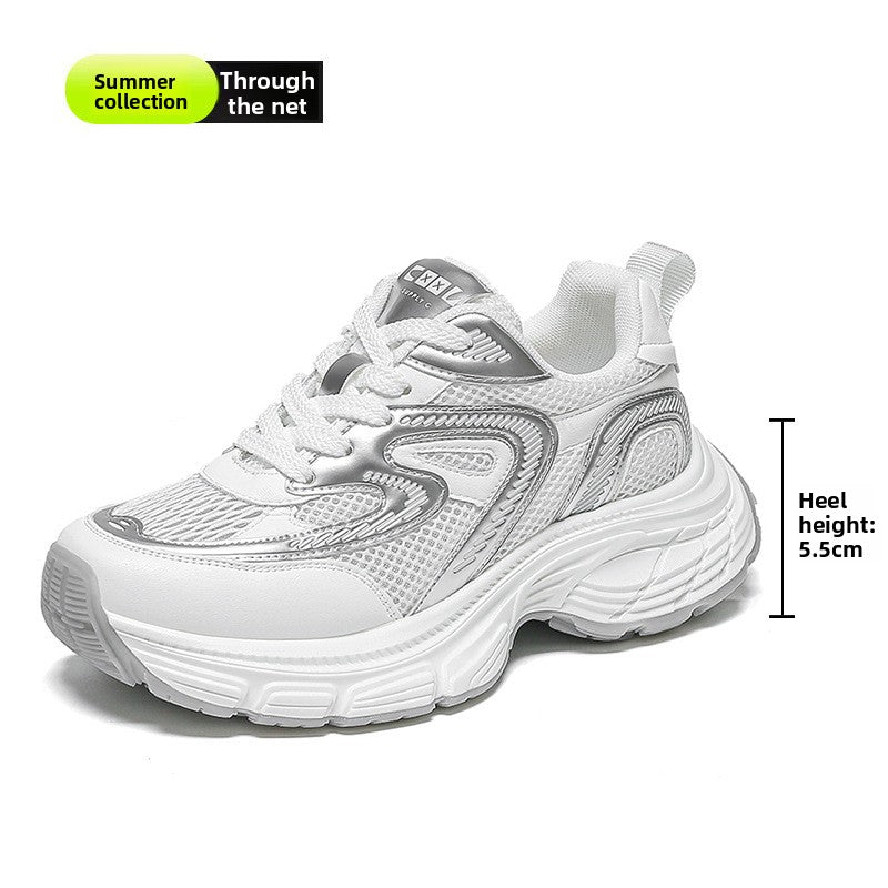 Women's Thick Sole Casual Sneakers - Lencensa 