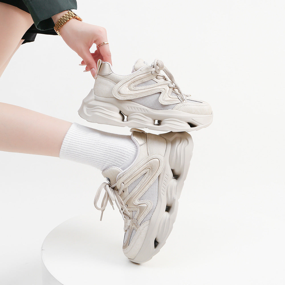Women's Thick Sole Casual Sneakers - Lencensa 