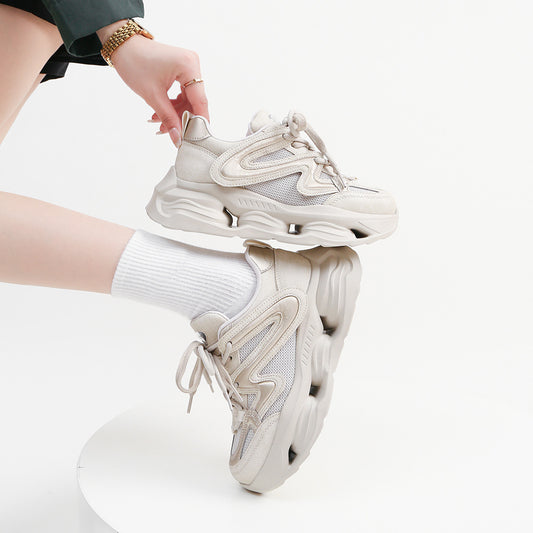 Women's Thick Sole Casual Sneakers - Lencensa 