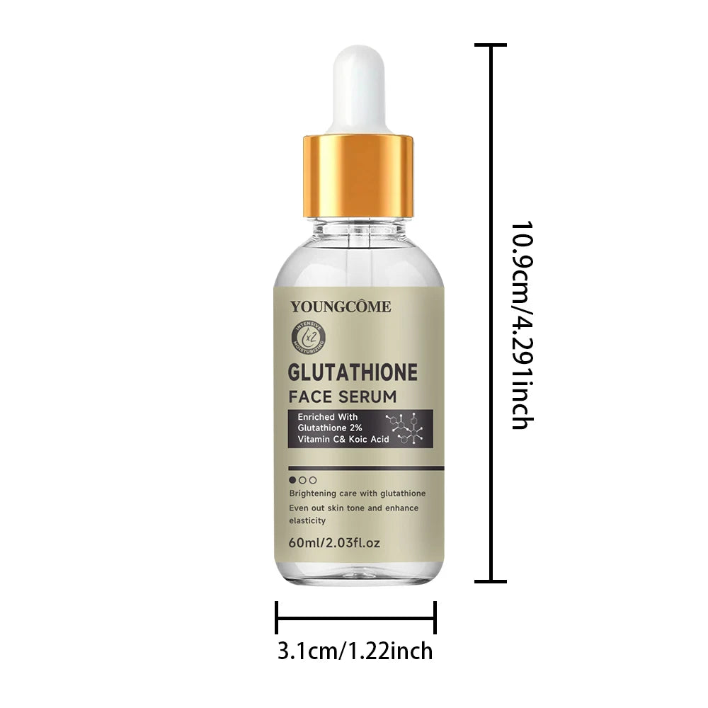 Sérum au glutathion pour le visage pour éclaircir la peau, correcteur de taches foncées, peau sensible, régénérant les cellules, Lifting, soins de la peau, 40ml/60ml