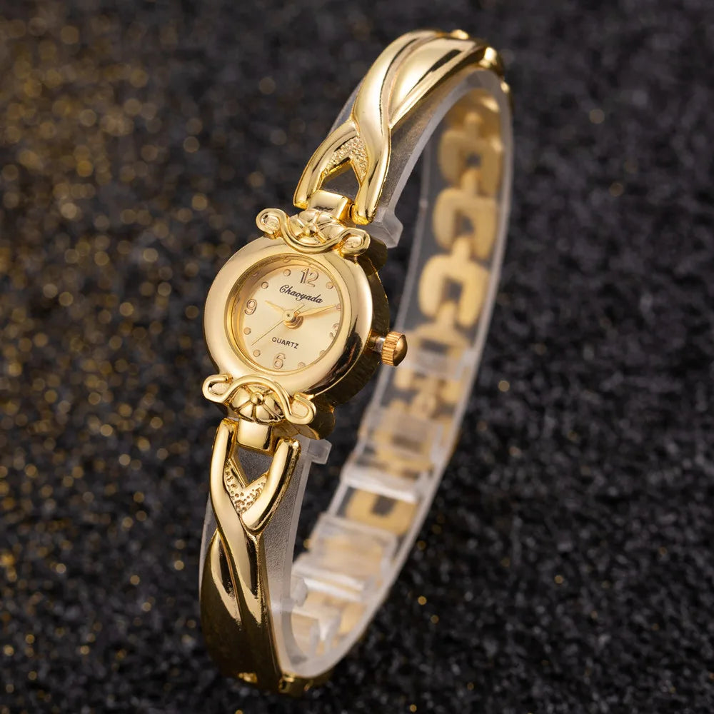 Simple élégant petites montres pour femmes marque de luxe montres en or pour femmes dames montres à Quartz pour les filles montre femme