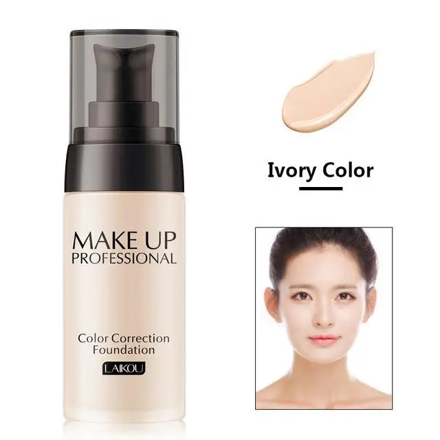 LAIKOU fond de teint Base de maquillage crème pour le visage fond de teint liquide correcteur hydratant contrôle de l'huile imperméable Maquiagem 40g