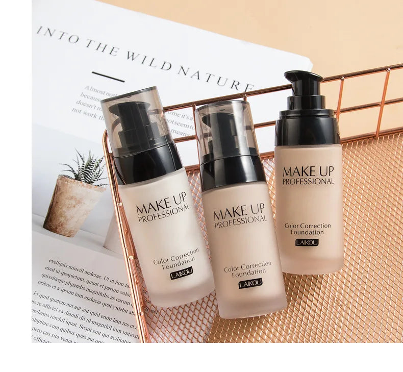 LAIKOU fond de teint Base de maquillage crème pour le visage fond de teint liquide correcteur hydratant contrôle de l'huile imperméable Maquiagem 40g
