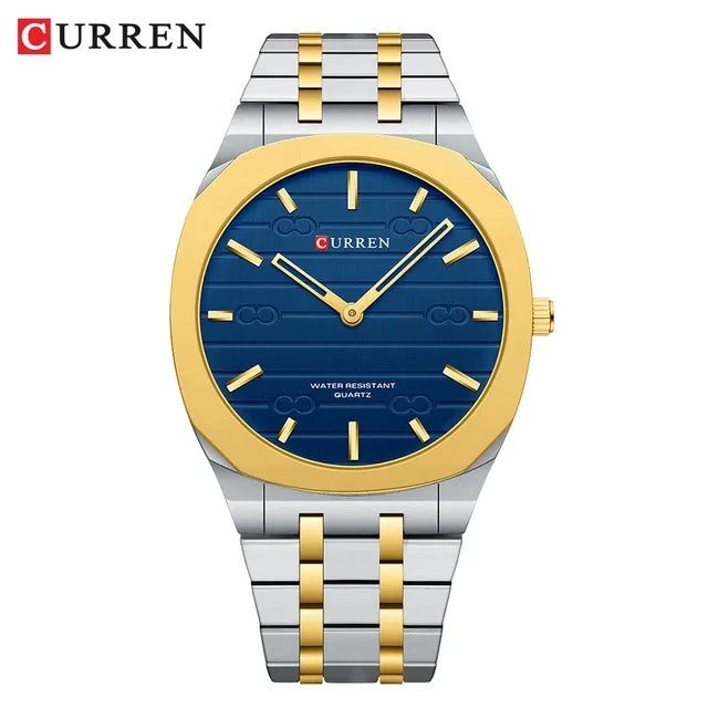 CURREN 8444 Hot Selling Men's Business Gold Quartz Watches New Stainless Steel Waterproof Watch Fashion Sports Relogio Masculino