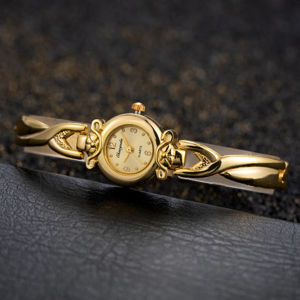 Simple élégant petites montres pour femmes marque de luxe montres en or pour femmes dames montres à Quartz pour les filles montre femme