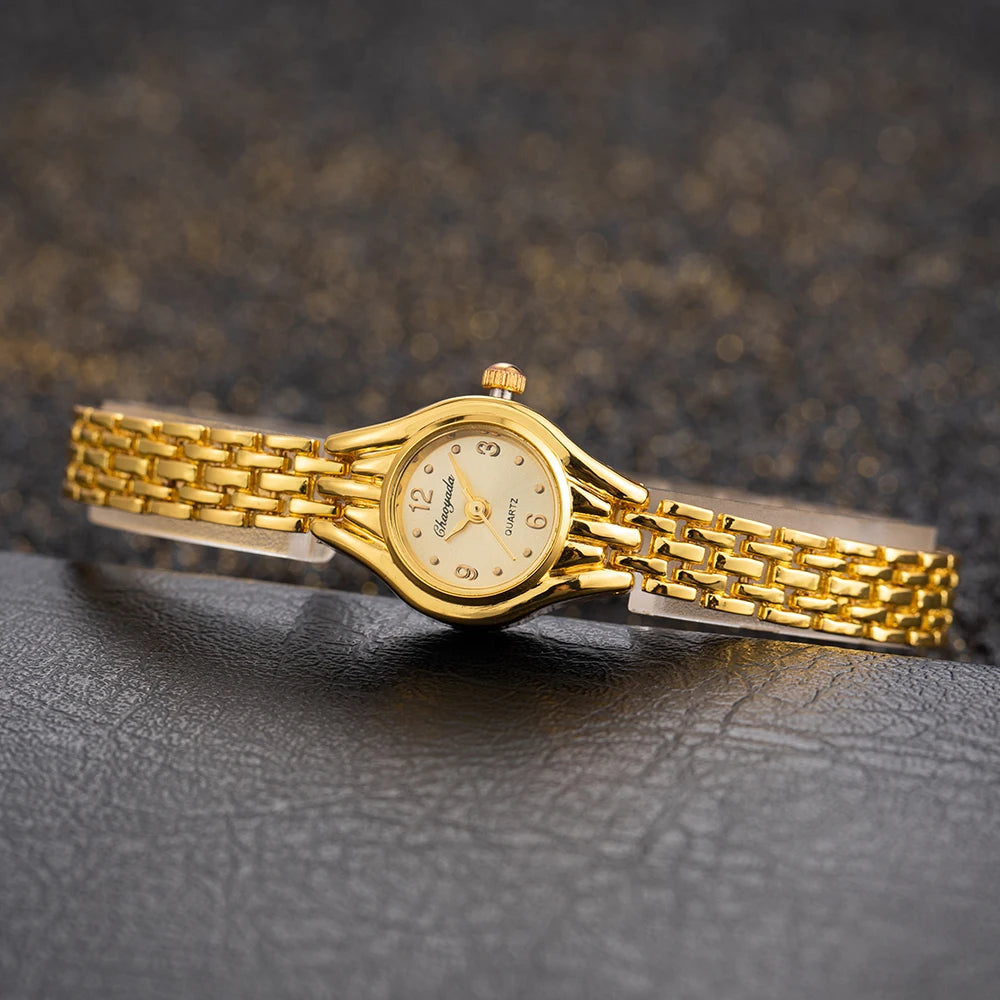 Simple élégant petites montres pour femmes marque de luxe montres en or pour femmes dames montres à Quartz pour les filles montre femme