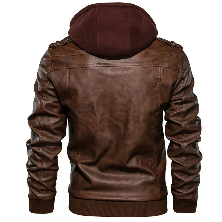 Veste Moto Premium Lencensa - Cuir Polyuréthane Biker Automne - Qualité Exceptionnelle