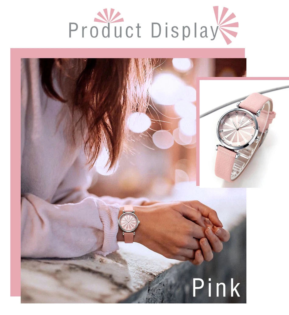 Reloj Mujer bleu confortable bracelet en cuir Montre pour femmes Quartz qualité Montre Femme coupe cadran créatif Relogio Feminino