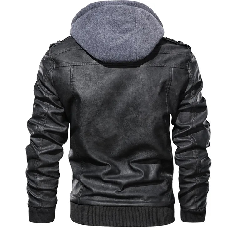 Veste Moto Premium Lencensa - Cuir Polyuréthane Biker Automne - Qualité Exceptionnelle