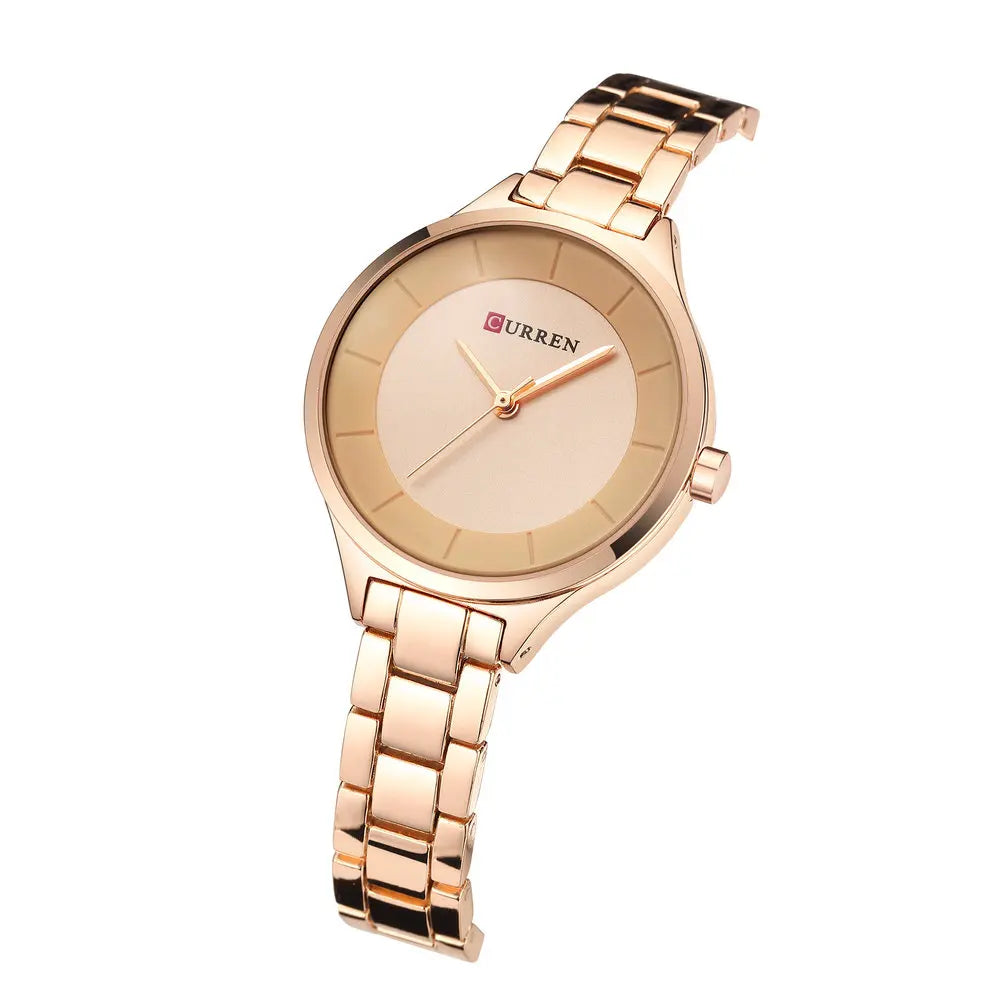 CURREN 9015 Rose Gold Watch Women Watches Ladies Creative Steel Women's Bracelet Watches Female Relogio Feminino Montre Femme
