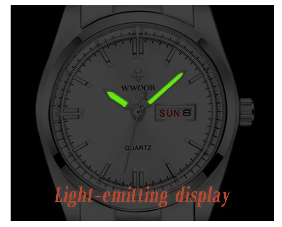 Montre Femme 2024 WWOOR mode dames montres étanche Quartz argent horloge femmes automatique Date robe Montre-bracelet Reloj Mujer