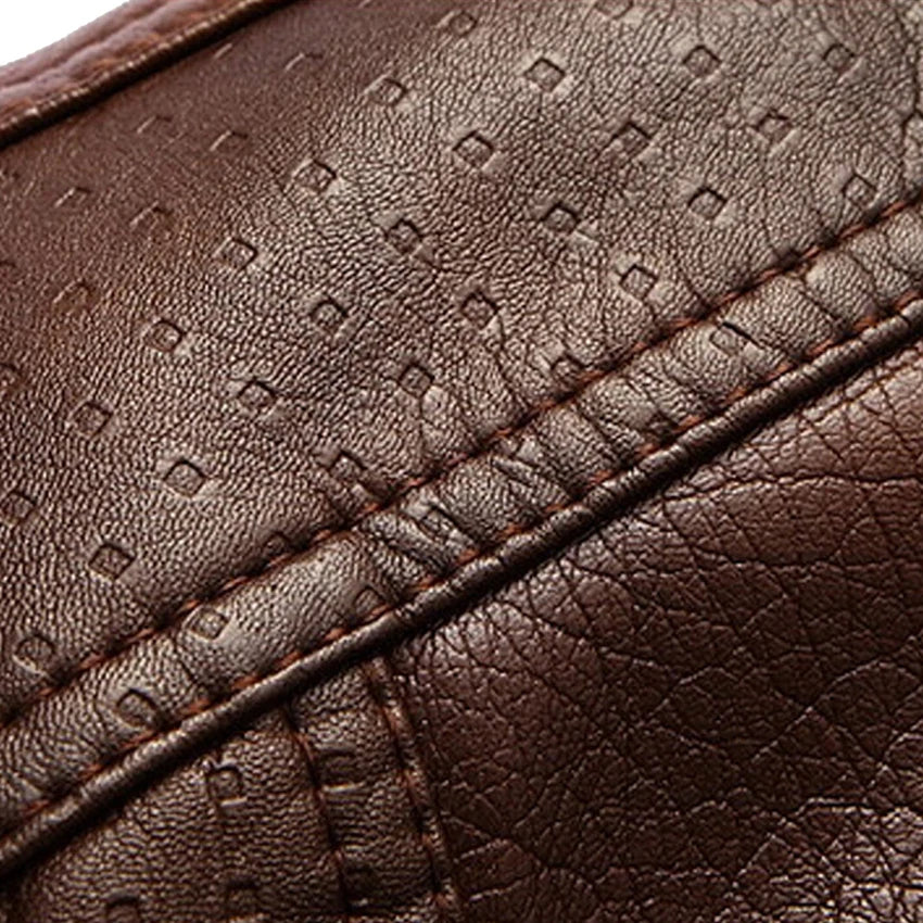 Veste Business Premium Lencensa - Cuir PU Fausse Fourrure - Qualité Exceptionnelle Hiver 2024