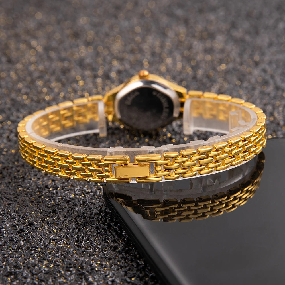 Simple élégant petites montres pour femmes marque de luxe montres en or pour femmes dames montres à Quartz pour les filles montre femme