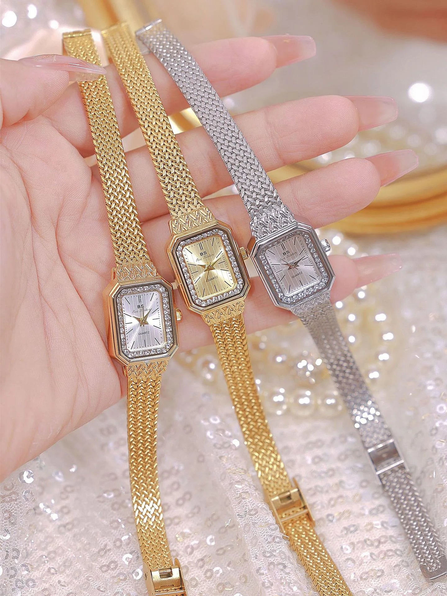 Luxury Fashionable Ladies Quartz Wristwatches Casual Montre Femme Women's Buck  Ladies Watches