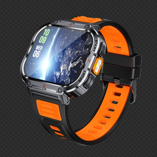 Netcom B29 Men's Smart Watch with HD Screen Camera Tiktok 4G Card Support Magnetic Charging-Montre Intelligente