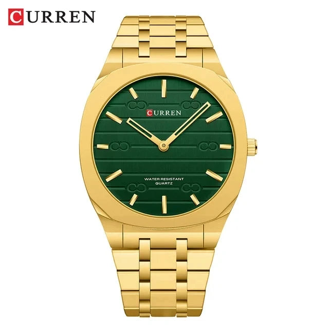 CURREN 8444 Hot Selling Men's Business Gold Quartz Watches New Stainless Steel Waterproof Watch Fashion Sports Relogio Masculino