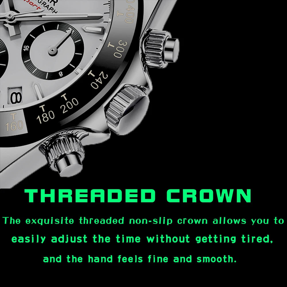 Relojes Hombre 2024 BENYAR nouvelles montres hommes marque de luxe chronographe hommes montres de Sport étanche en acier inoxydable montre à Quartz - Lencensa 