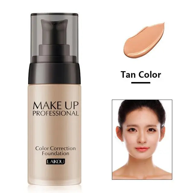 LAIKOU fond de teint Base de maquillage crème pour le visage fond de teint liquide correcteur hydratant contrôle de l'huile imperméable Maquiagem 40g