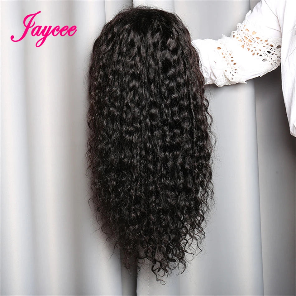 30 pouces brésilien vague d'eau pleine dentelle avant perruques de cheveux humains pour les femmes noires sans colle humide et ondulé lâche vague profonde frontale perruques