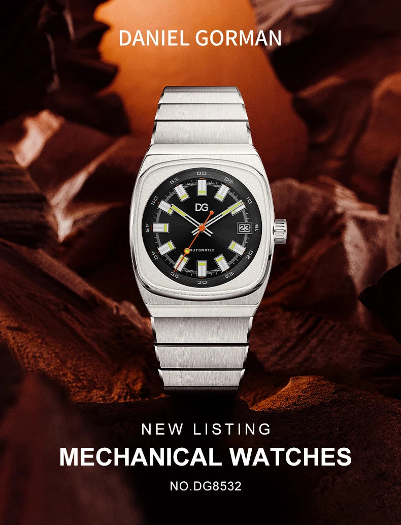 Daniel Gorman DG8532 Luxury Automatic Mechanical Watch for Men Montre De Luxe Orologio Uomo Jam Tangan Erkek Kol Saati