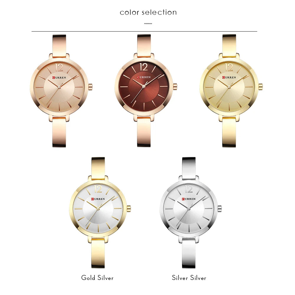 CURREN 9012 Women Watch Top Brand Casual Fashion Lady WristWatch Clock Relogio Feminino Montre Femme Luxury Women Quartz Watch