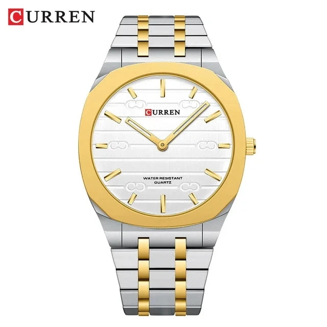 CURREN 8444 Hot Selling Men's Business Gold Quartz Watches New Stainless Steel Waterproof Watch Fashion Sports Relogio Masculino