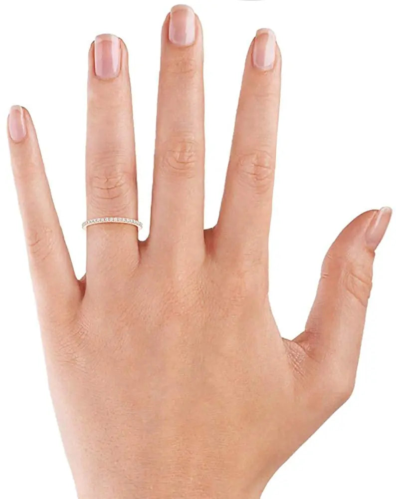 Bague Moissanite 0.27ct Or Rose 18K - Coupe Excellente Certifiée