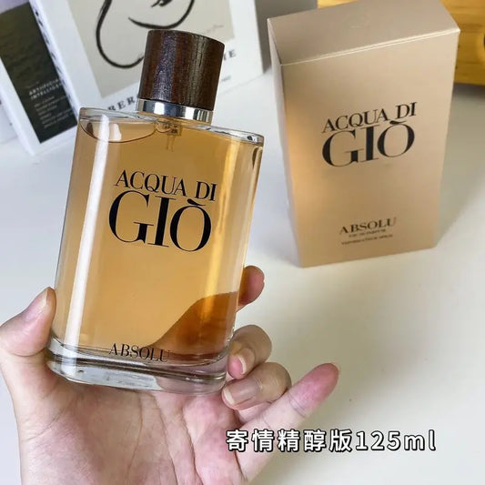 Free Shipping 125ML 4.2 Floz ACQUA DI GIO GIORGIO ABSOLU EAU DE PARFUM Vaporisateur Spray LUXURY Perfume for Men