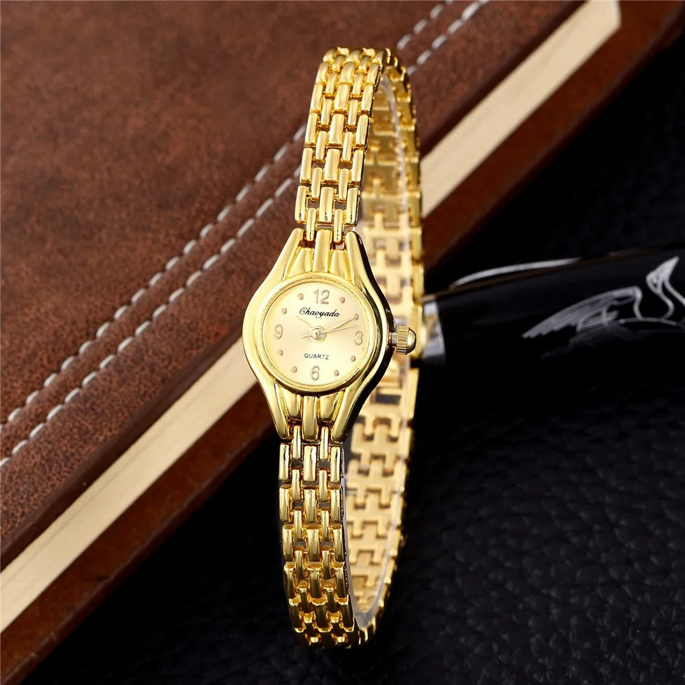 Simple élégant petites montres pour femmes marque de luxe montres en or pour femmes dames montres à Quartz pour les filles montre femme