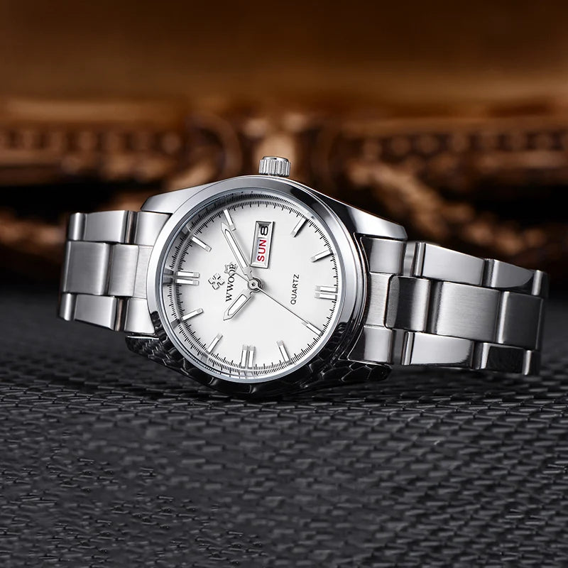 Montre Femme 2024 WWOOR mode dames montres étanche Quartz argent horloge femmes automatique Date robe Montre-bracelet Reloj Mujer