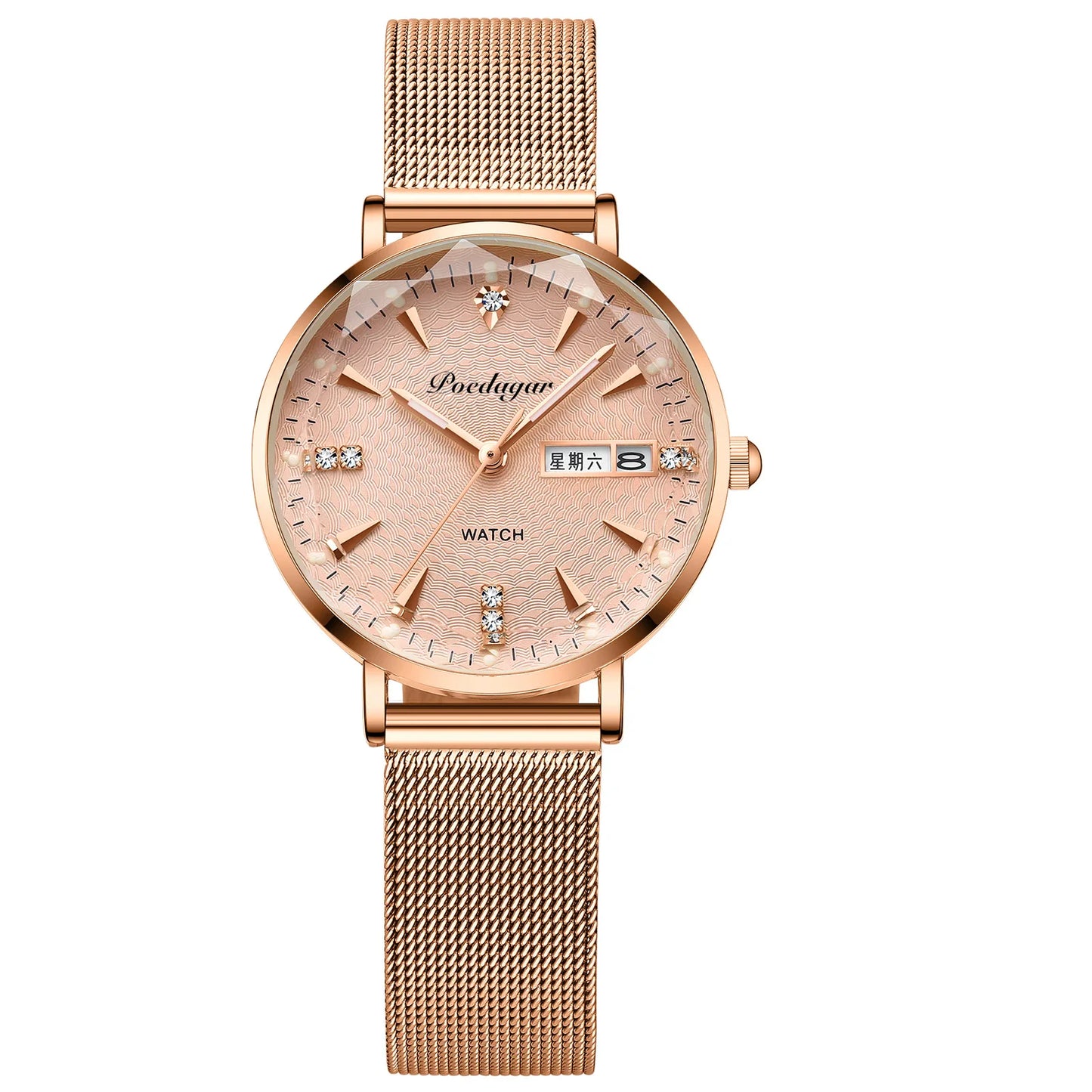 POEDAGAR 312 Jewelry for Women Watch High Quality Elegant Girl Bracelet Creative Quartz Business Watches Ladies Montre Femme